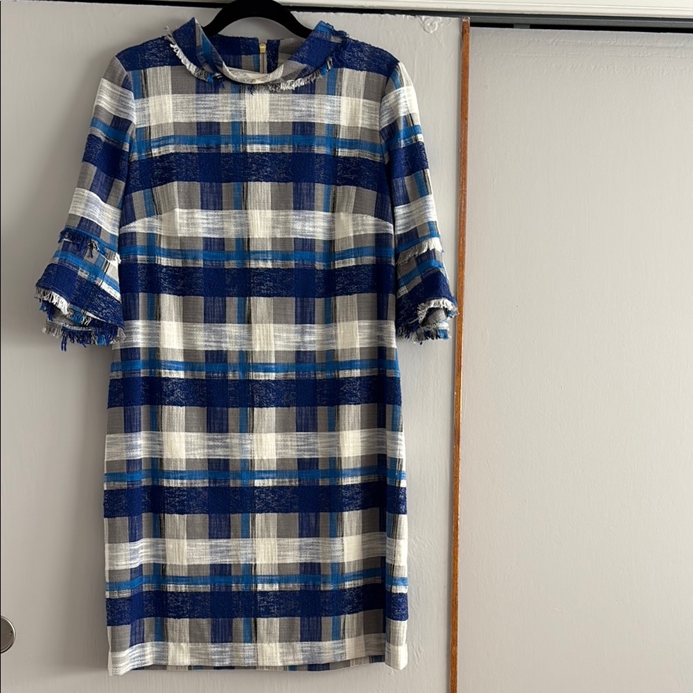 Blue Plaid Women's Dress